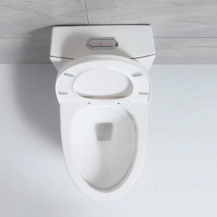 Small Compact One Piece Toilet Dual Flush