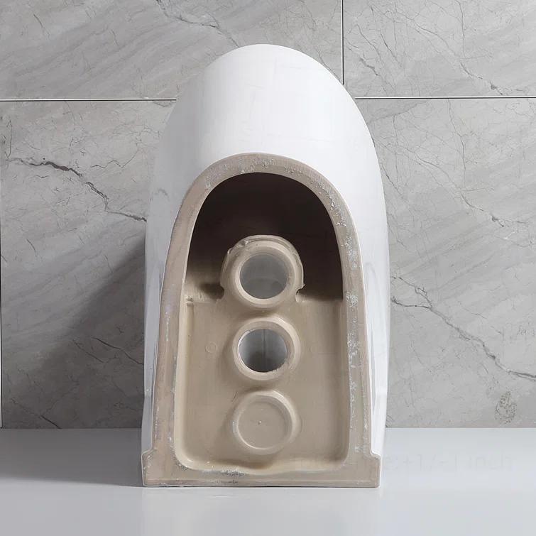 Small Compact One Piece Toilet Dual Flush