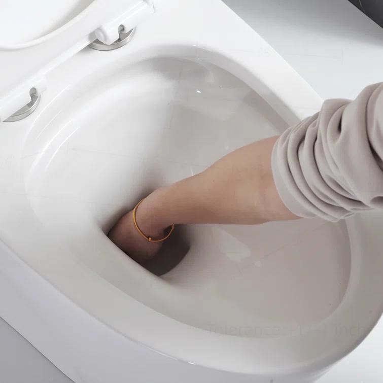 Small Compact One Piece Toilet Dual Flush