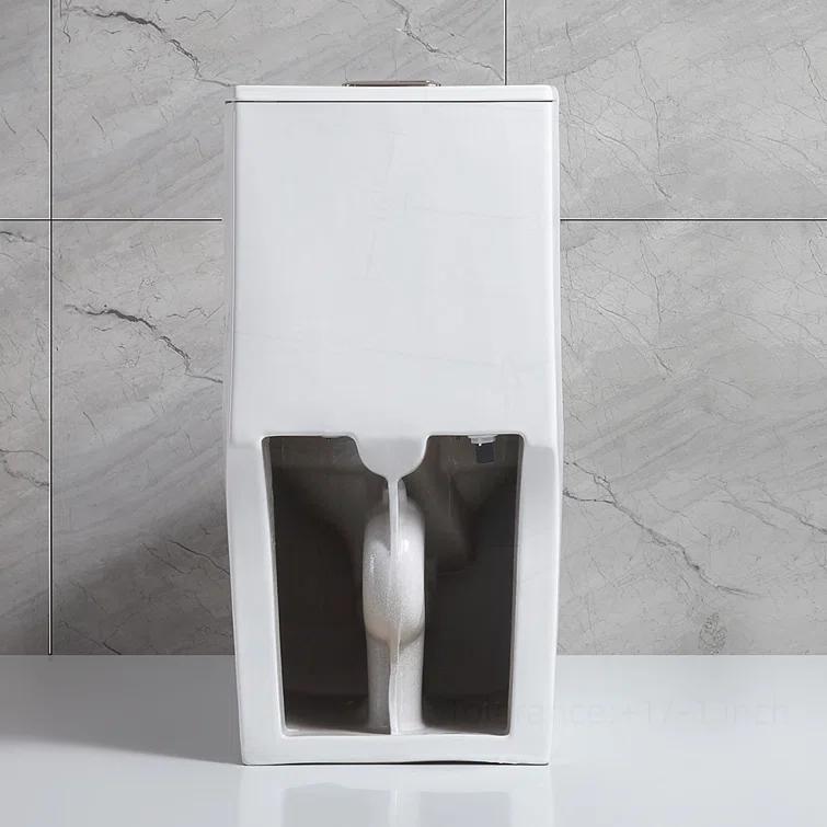 Small Compact One Piece Toilet Dual Flush