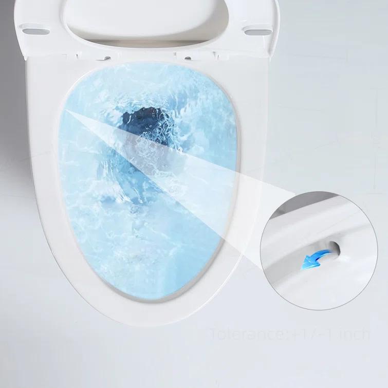 Small Compact One Piece Toilet Dual Flush