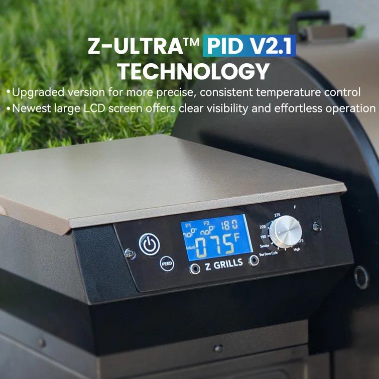 Z GRILLS 697 sq.in Pellet Grill with Temps Controller 2.1 and Latest Functions