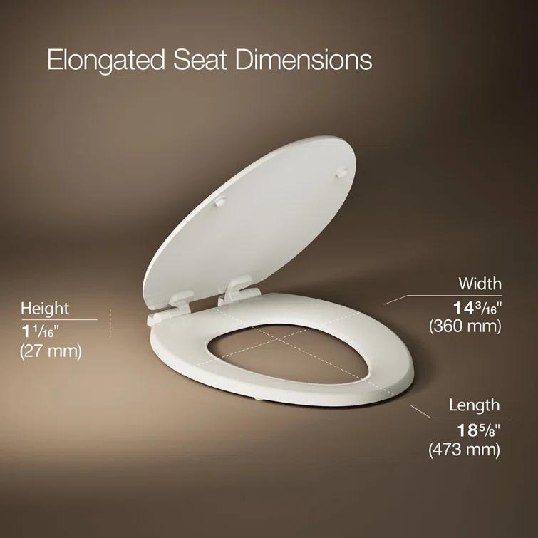 Stonewood Quiet-Close Compression-Molded Wood Toilet Seat