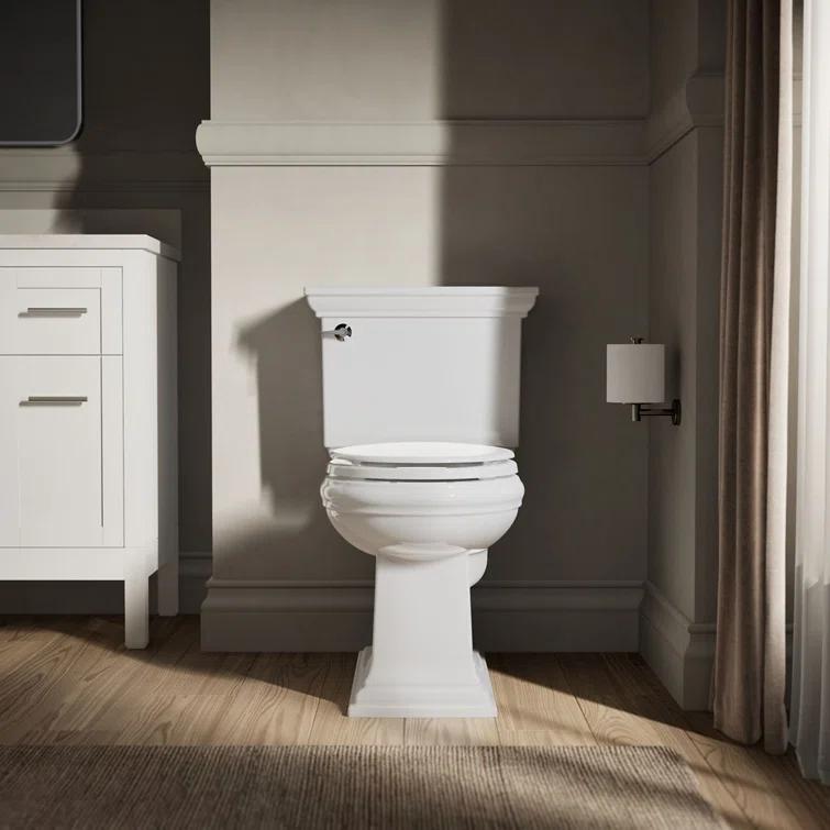 Stonewood Compression-Molded Wood Toilet Seat with Color-Matched Plastic Hinges