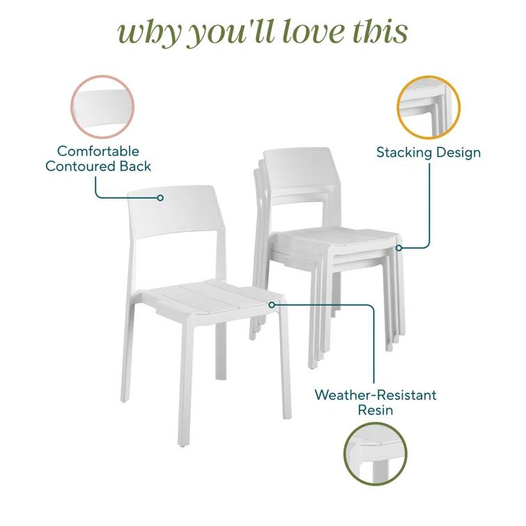 Chandler Outdoor Stacking Dining Side Chair