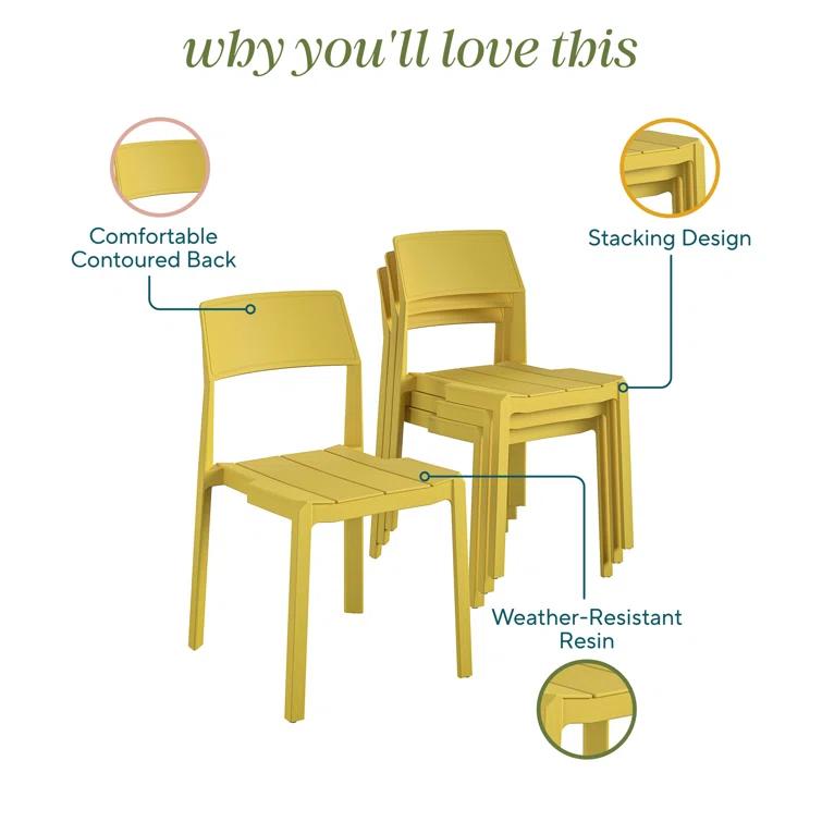 Chandler Stacking Patio Dining Side Chair