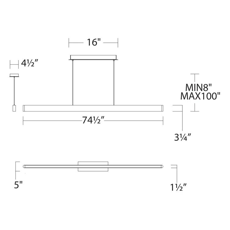 Volo 1-Light LED Kitchen Island Pendant