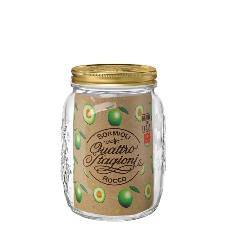 Bormioli Rocco Quattro Stagioni Food Jar wide Mouth (Set of 6)