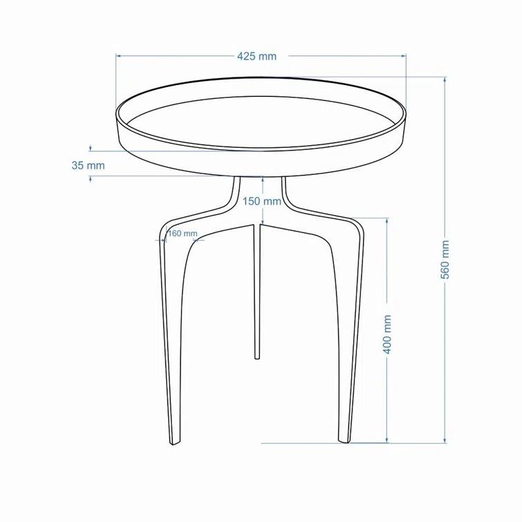Tray Top 3 Legs End Table