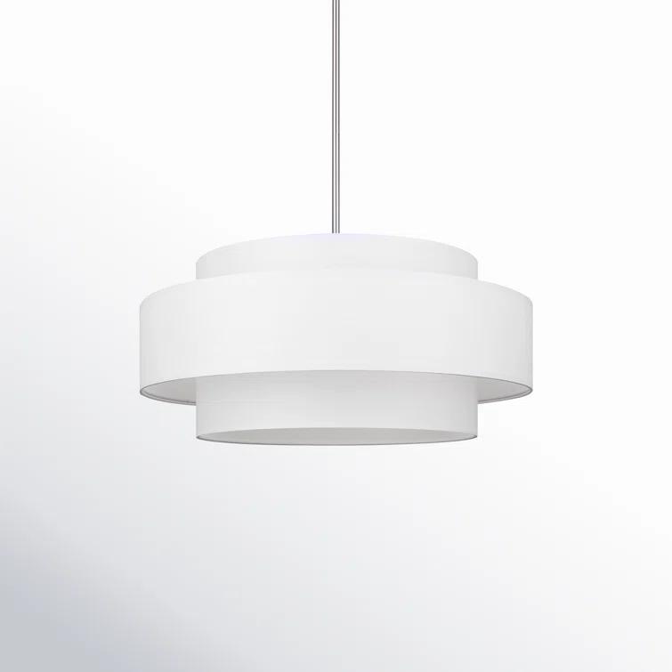 Eline 3 Light Metal Dimmable Drum Chandelier