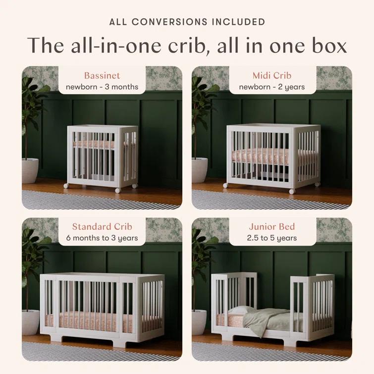 Yuzu 8-In-1 Convertible Crib With All-Stages Conversion Kits