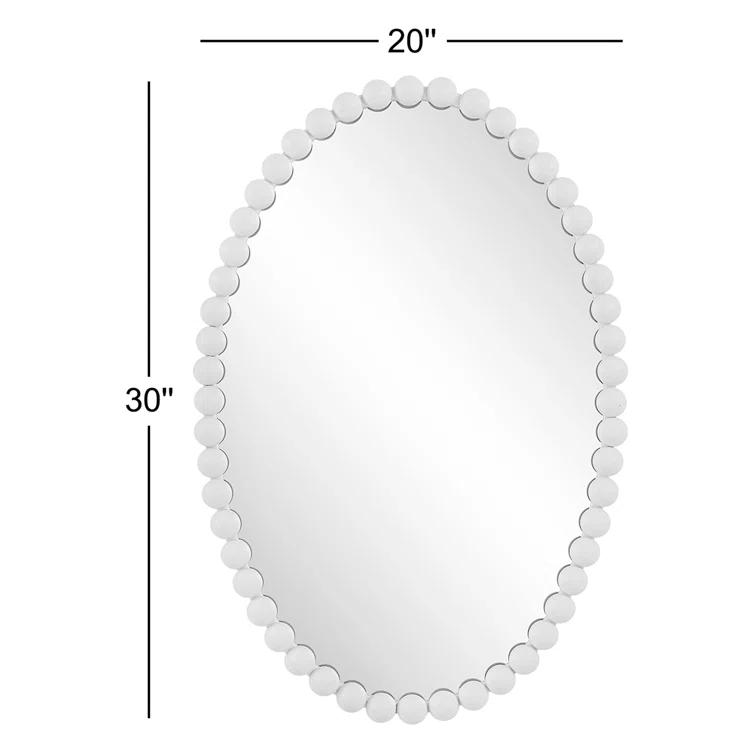 Sanne Metal Oval Wall Mirror