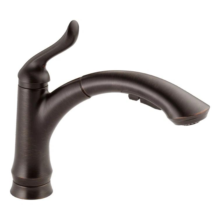 Linden Pull Out Sprayer Kitchen Sink Faucet, Single Handle Kitchen Faucet