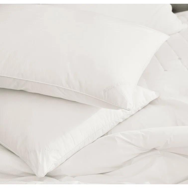 Soft Hypoallergenic Down Alternative Bed Pillow with Cotton Cover