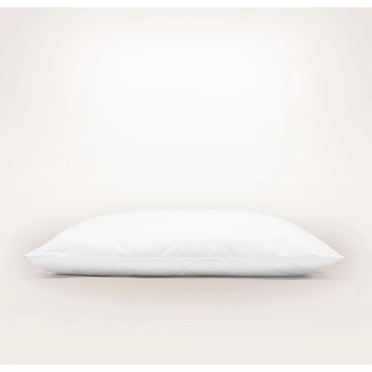 Soft Hypoallergenic Down Alternative Bed Pillow with Cotton Cover