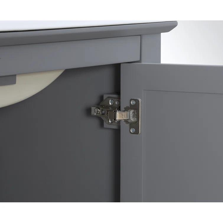 Manchester 24" Freestanding Single Sink Bathroom Vanity with Integrated Sink (Faucet Not Included)