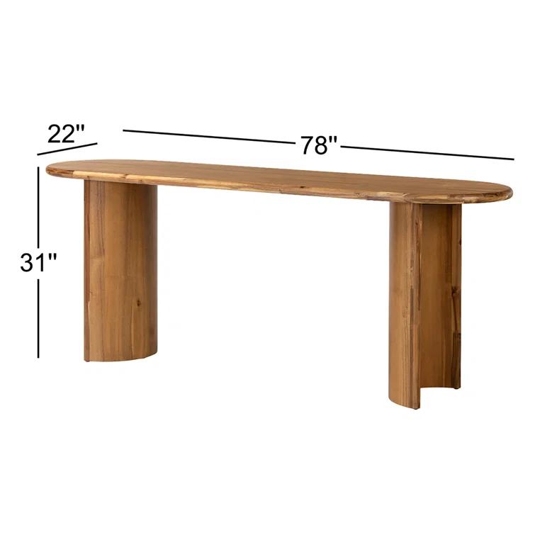 Haiden 78'' Solid Wood Console Table