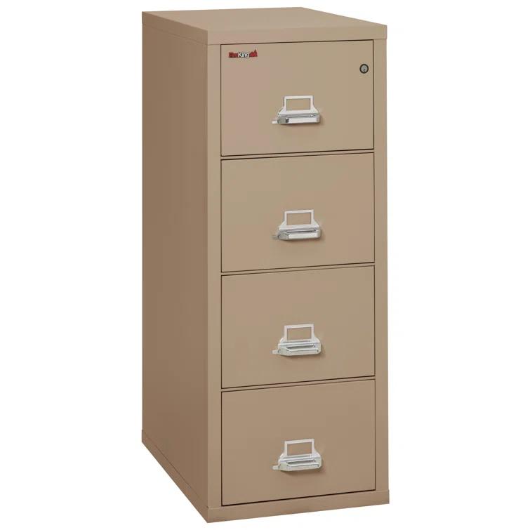Fireproof 20.8125'' Wide 4 -Drawer Steel File Cabinet