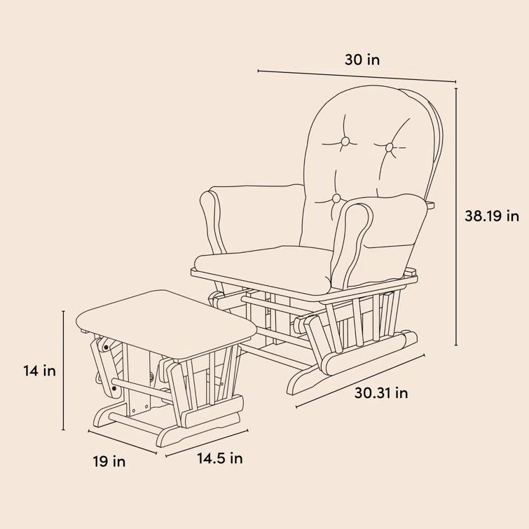 Hoop Glider with Ottoman
