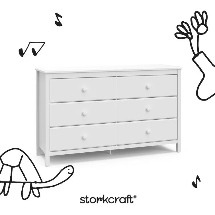 Alpine 6 Drawer Double Dresser