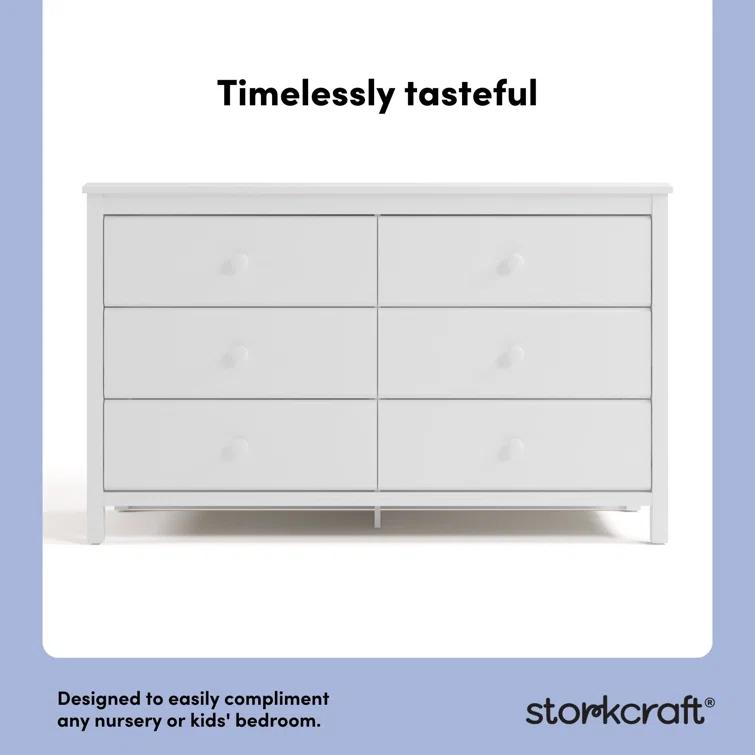 Alpine 6 Drawer Double Dresser