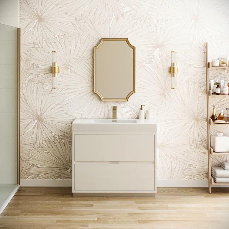 Valencia 40" Freestanding Single Sink Bathroom Vanity with Top and Sink (Faucet Not Included)