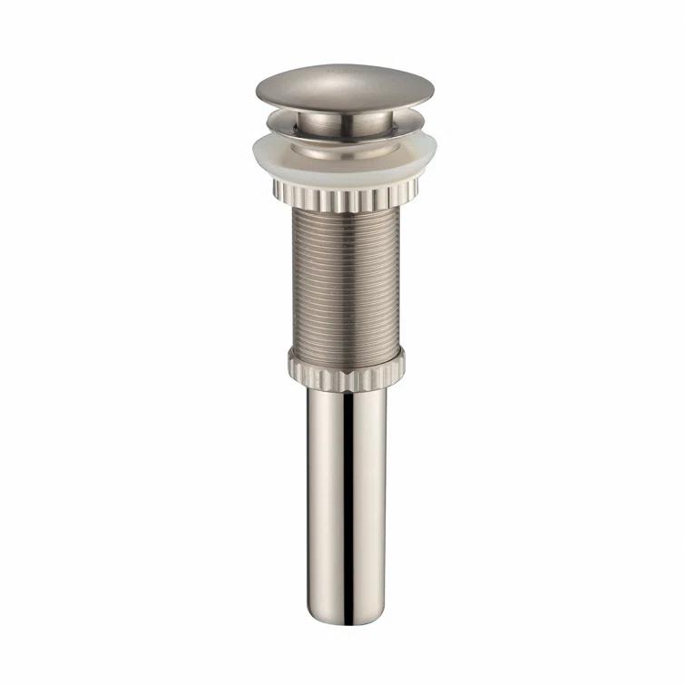 Kraus FVS-1007-PU-10SN Kraus Ramus Vessel Mixer Single-Handle Bathroom Faucet with Matching Pop-Up Drain