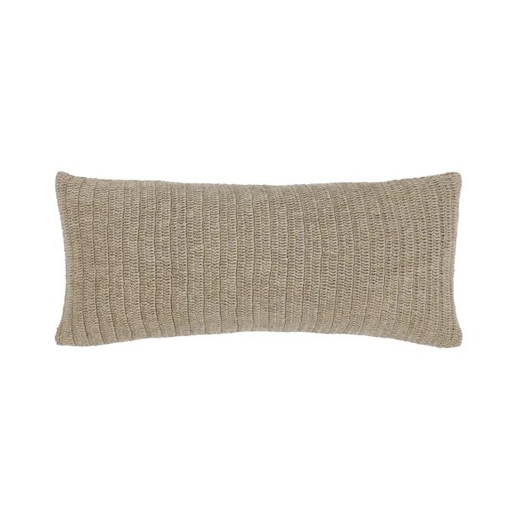 Villa by Classic Home Nakeya Knitted 16"x36"  Throw Pillow
