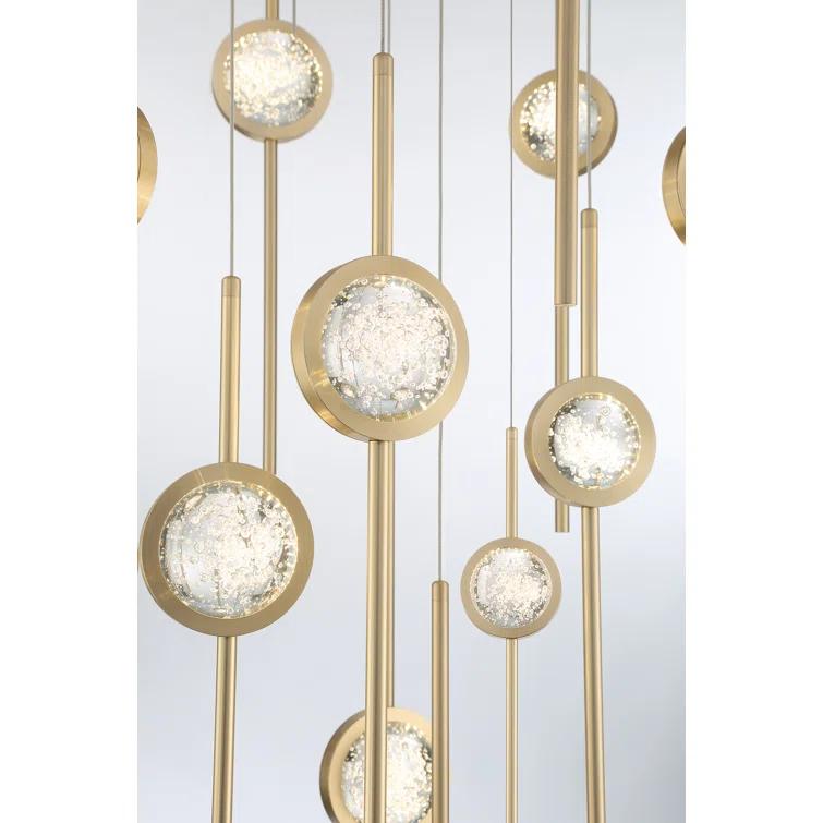 LED Anodized Aluminum Mix + Clear Seeded Ball