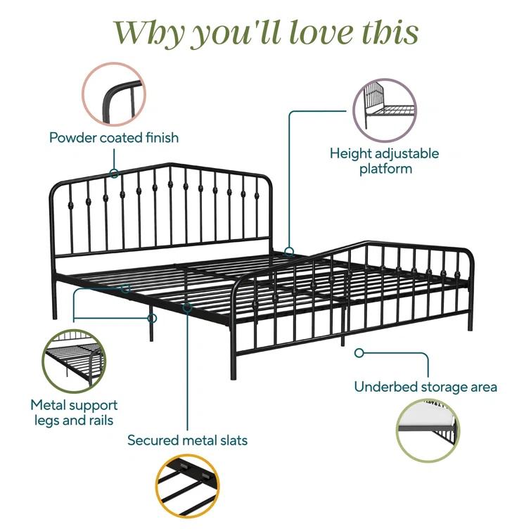 Bushwick Metal Platform Bed