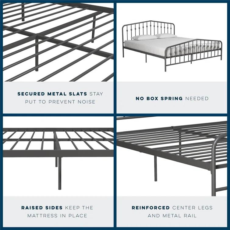 Novogratz Bushwick Metal Platform Bed