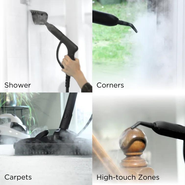 Steam Chief 1800 Watt Steam Cleaner and Portable Sanitizer with Attachments