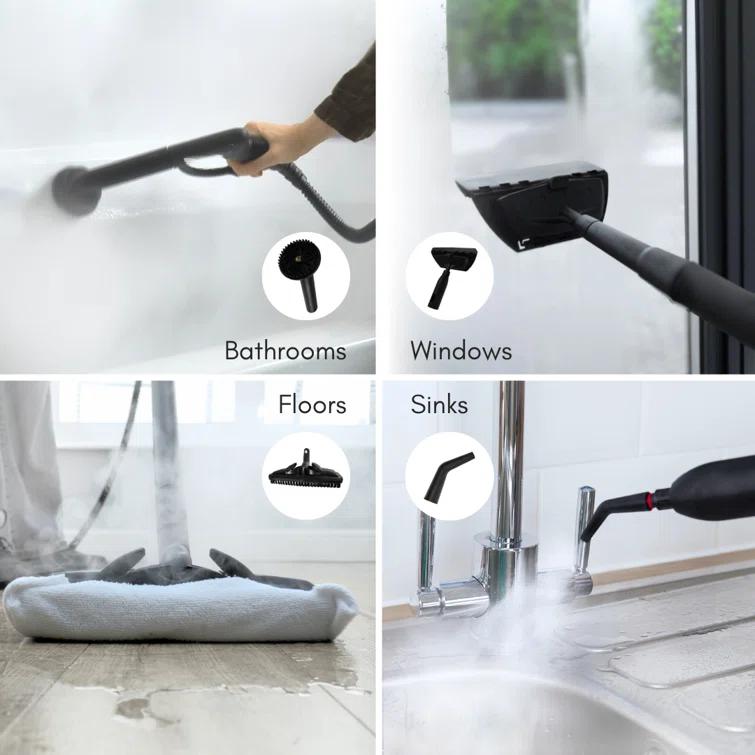 Steam Chief 1800 Watt Steam Cleaner and Portable Sanitizer with Attachments
