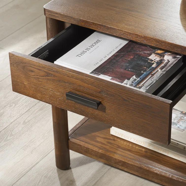 Kaplan Wood 1 Drawer End Table
