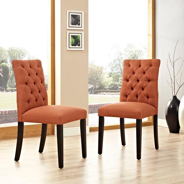 Modway Duchess Button Tufted Vegan Leather Dining Chair