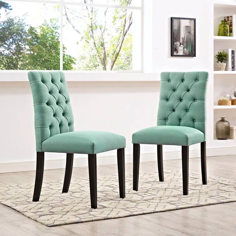 Modway Duchess Button Tufted Vegan Leather Dining Chair