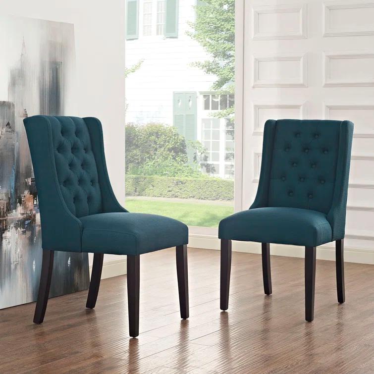 Modway Baronet Button Tufted Fabric Dining Chair