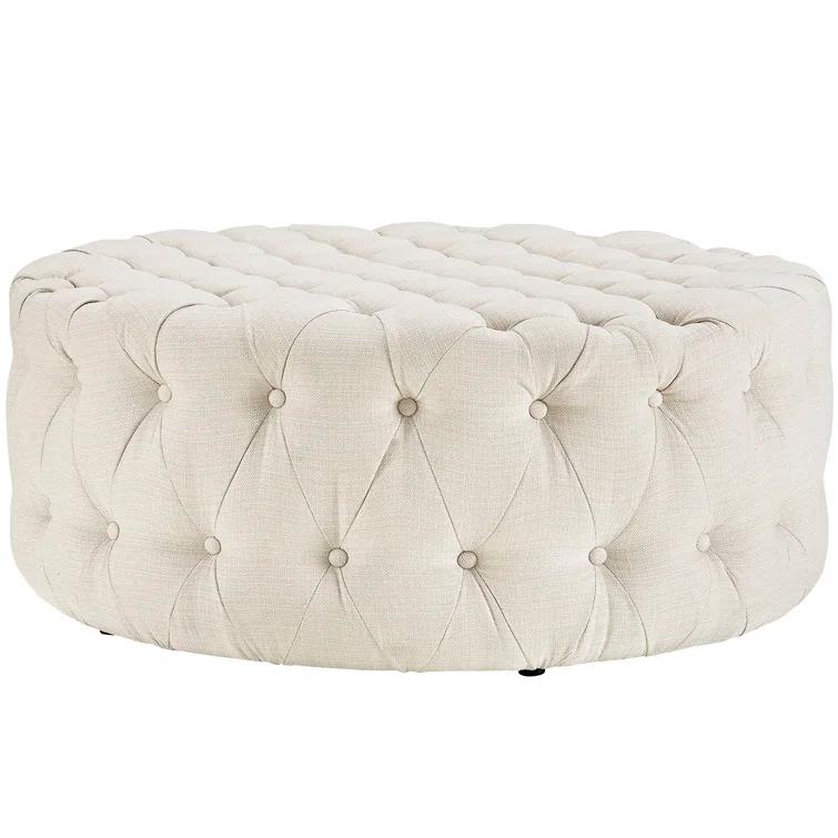 Modway Copper Grove Harrison Blue Amour Fabric Ottoman