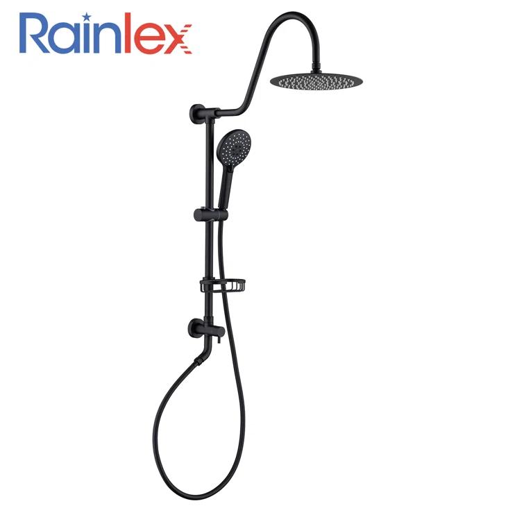 Rainlex Rainlex Rain Shower System Multi-function Hand Shower with  Slide Bar RX2001H