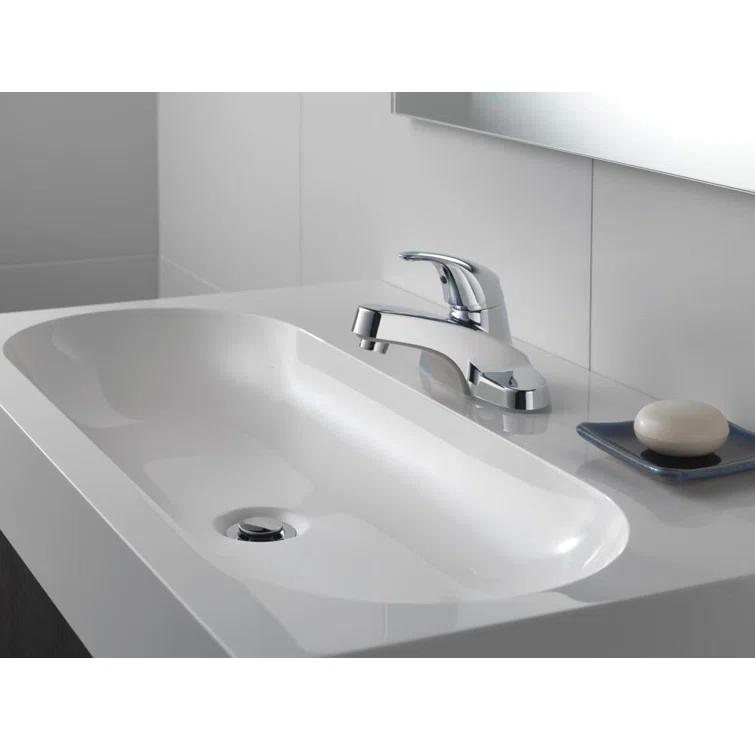Core Centerset Bathroom Faucet with Drain Assembly, 2-handle Bathroom Sink Faucet