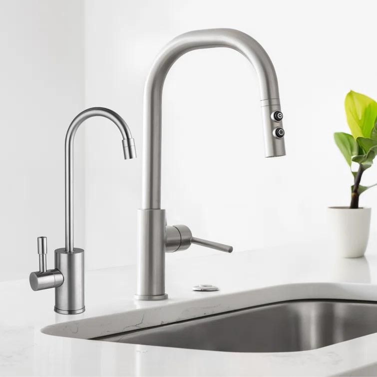 RH150 Instant Hot Water Dispenser System, Single-Handle Faucet with Under Sink Compact Tank