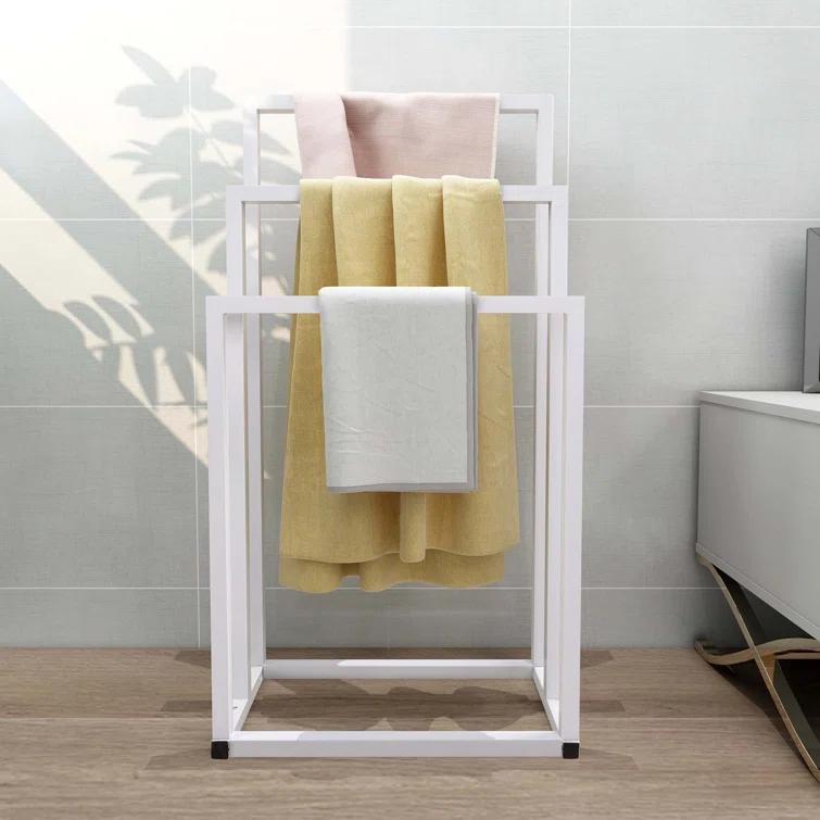 Metal Freestanding Towel Rack 3 Tiers Hand Towel Holder Organizer For Bathroom Accessories