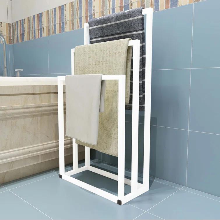 Metal Freestanding Towel Rack 3 Tiers Hand Towel Holder Organizer For Bathroom Accessories
