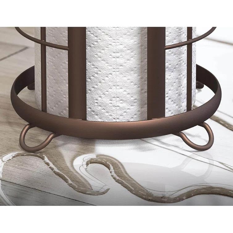 BROOKSTONE, Bronze Toilet Paper Holder, Freestanding Bathroom Tissue Organizer, Minimalistic Storage Solution, Modern & Stylish Design [Holds MEGA Rolls]