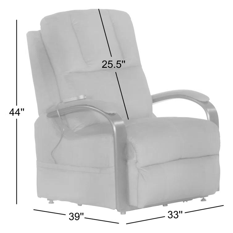 Upholstered Power Lift Assist Recliner with USB Charging Port