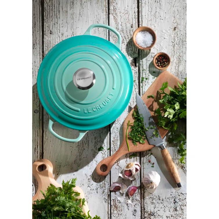 Le Creuset ® Signature 7.25-Qt. Caribbean Blue Enameled Cast Iron Dutch Oven