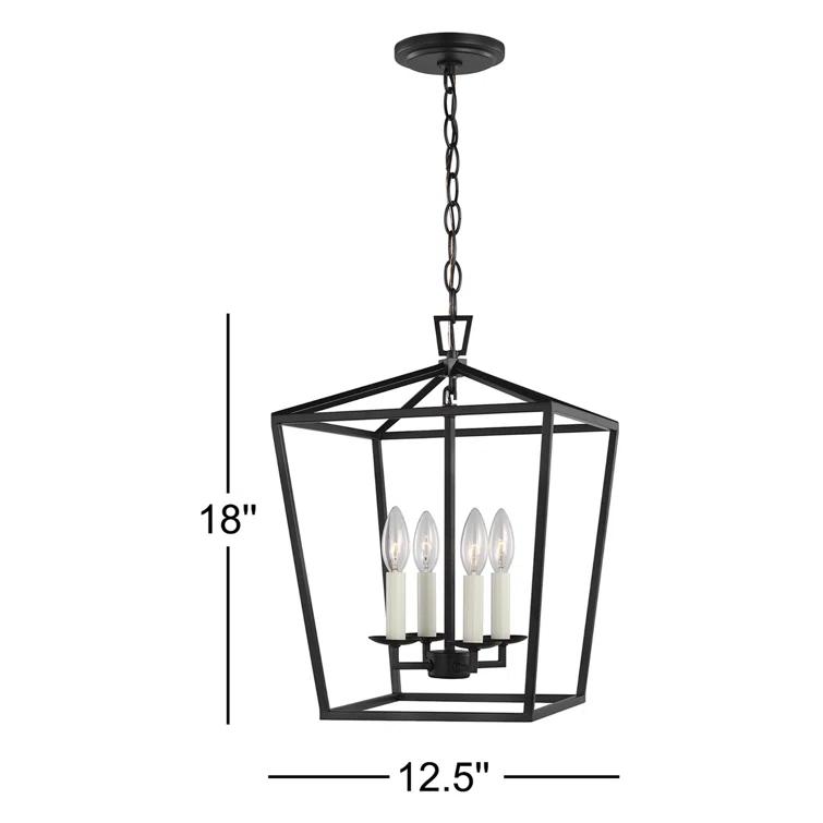 Gala Pendant Light - Black / 14"W