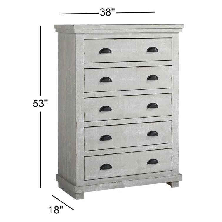 Birch Lane™ Wolferstorn 5 Drawer 38" W Chest