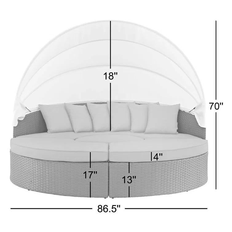 Modway Stopover Outdoor Patio Sunbrella Daybed