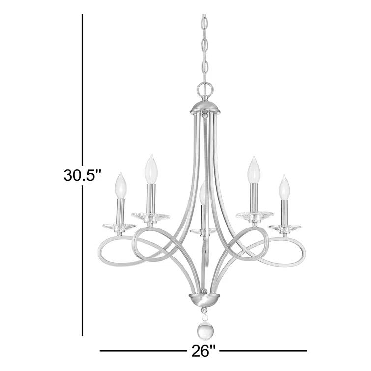 Marilyn 5 - Light Dimmable Classic / Traditional Chandelier
